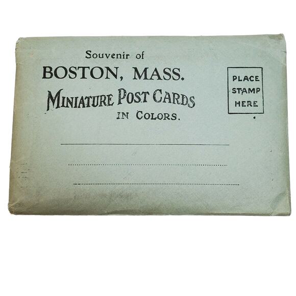 19 Massachusetts Postcards & Souvenir Mini Postcard Pack Color Lot Variety Vtg - Picture 2 of 11